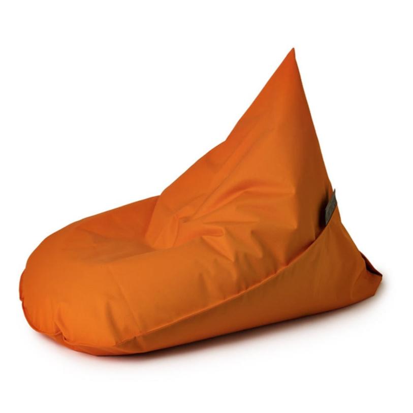 Bean Bag ARICO format junior couleur Clémentine, vue de côté.