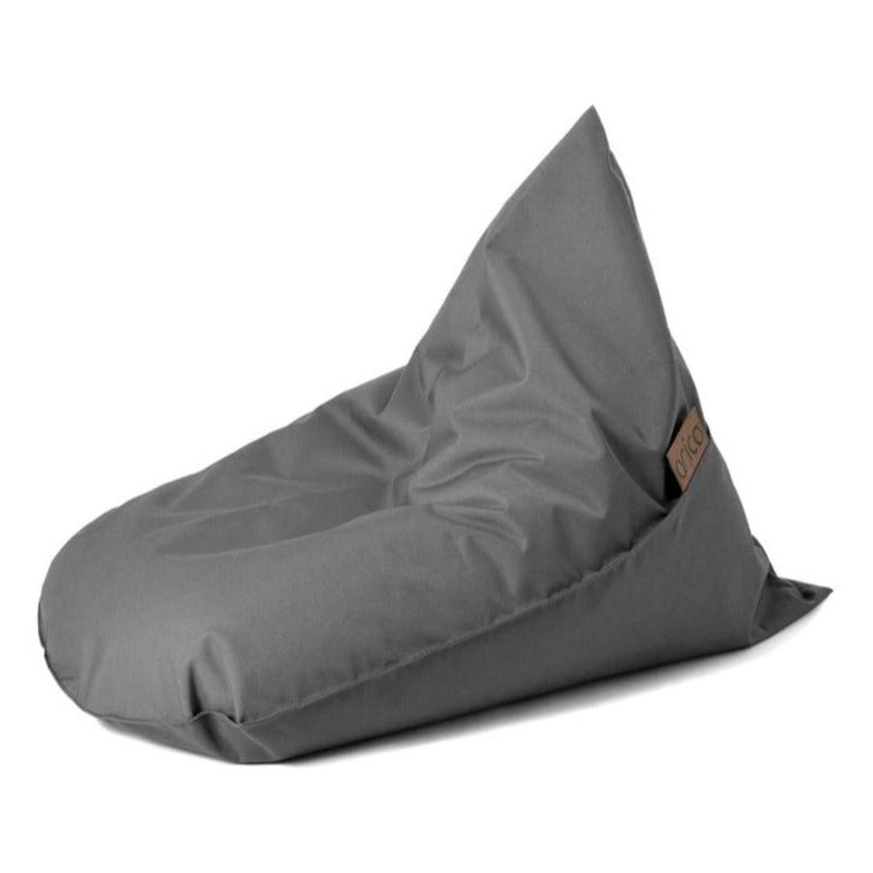 Bean Bag ARICO format junior couleur Charbon, vue de côté.