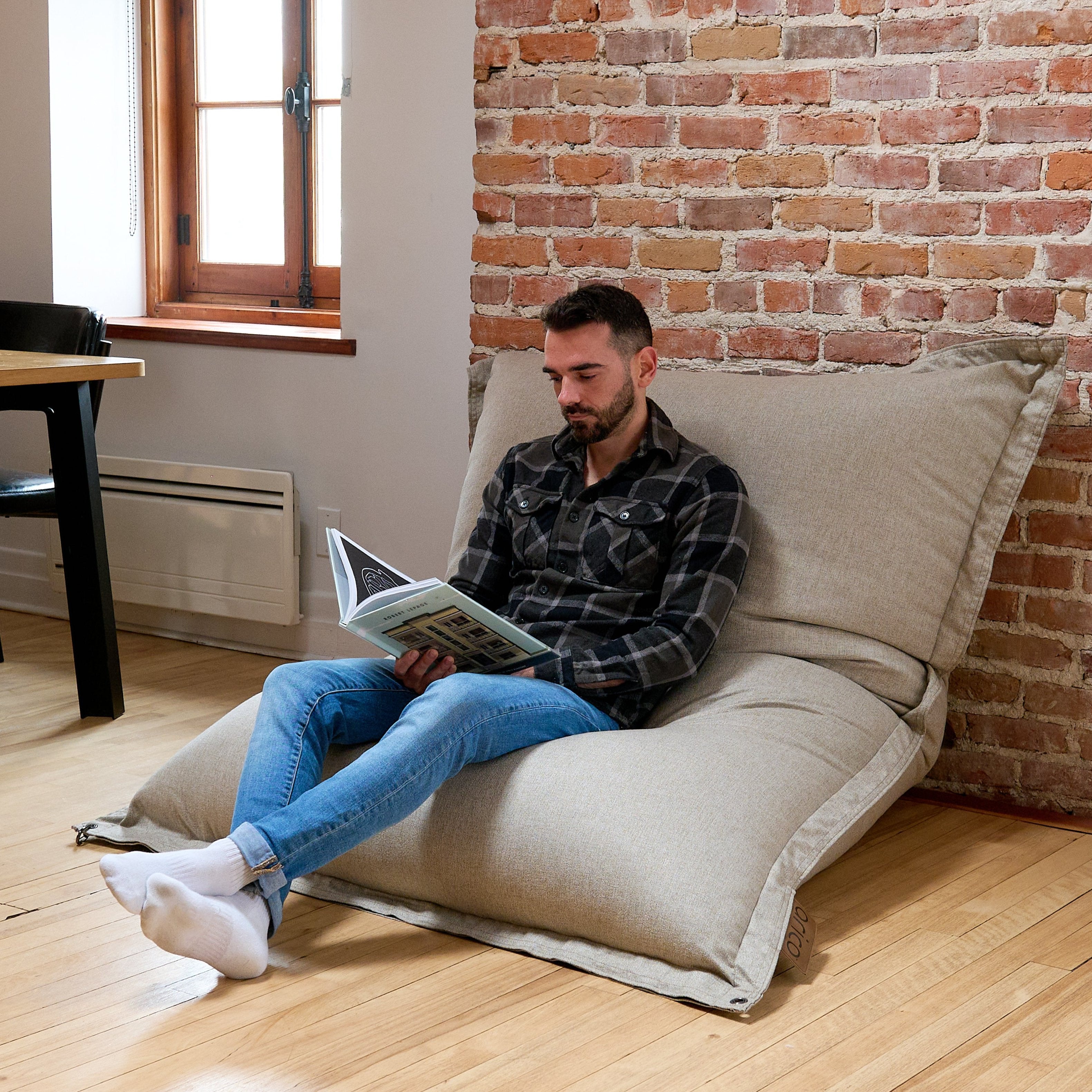 Classic Adult Bean Bag - Sepia