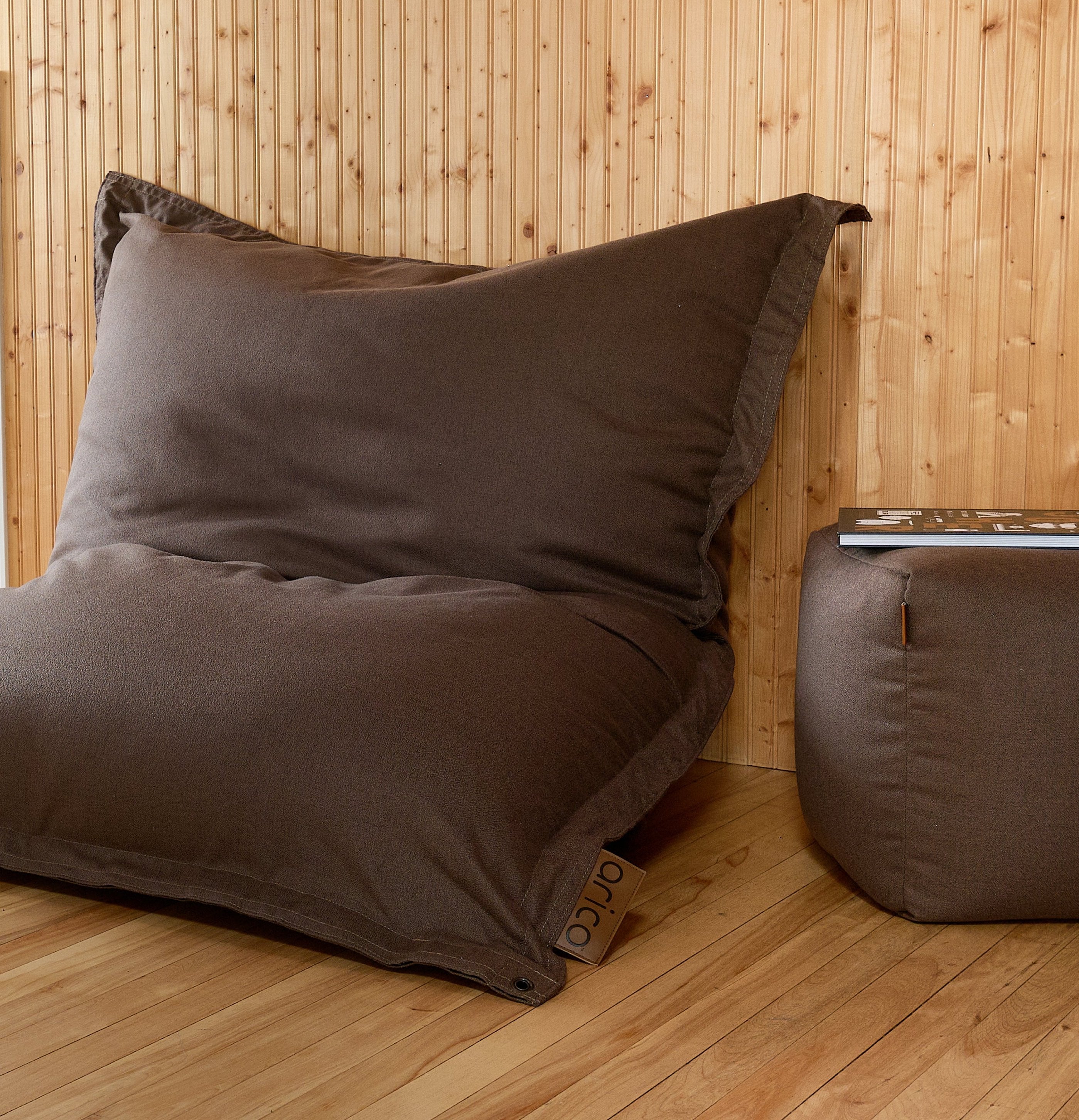 Classic Adult Bean Bag - Sepia