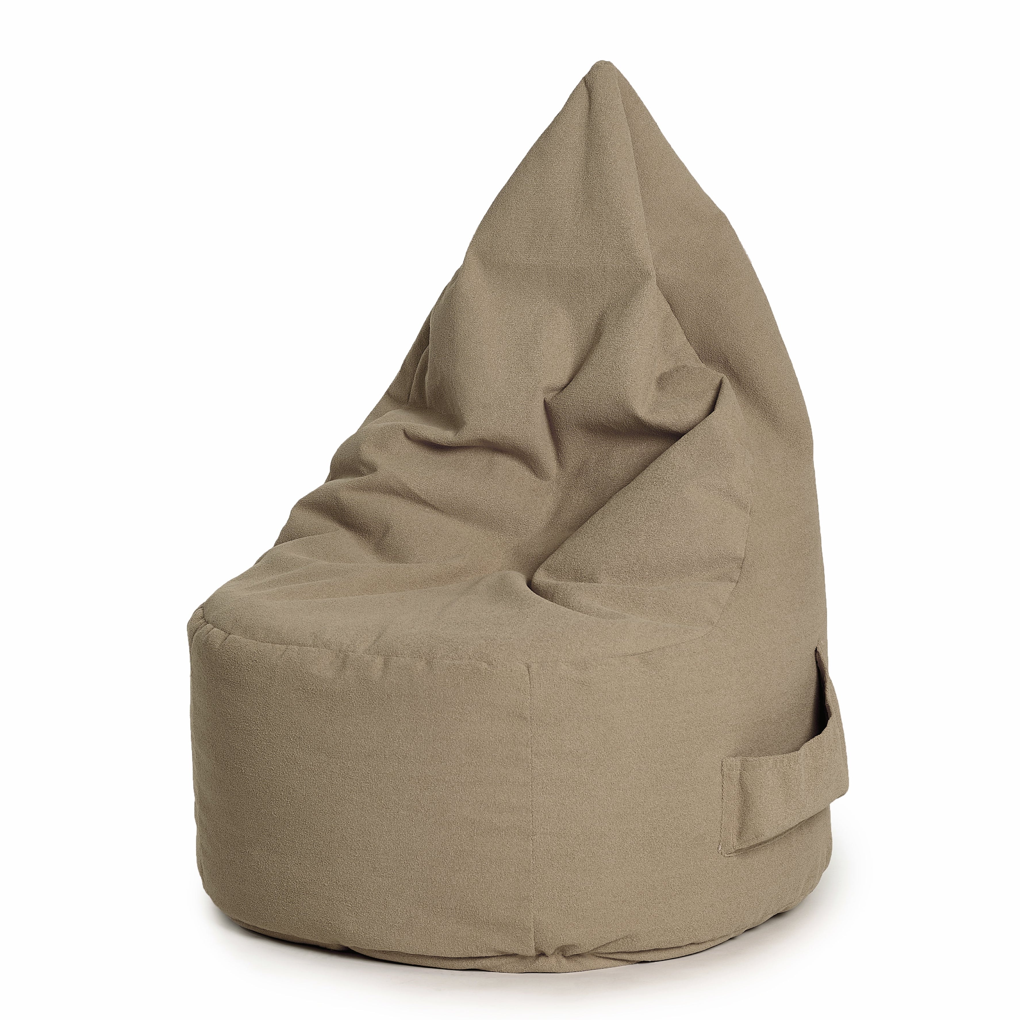 Bean bag Ergo Adulte, ARICO, collection Paloma avec un tissu doux, fait au Canada / couleur Brun Amande