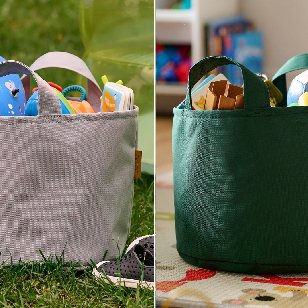 Duo of storage baskets