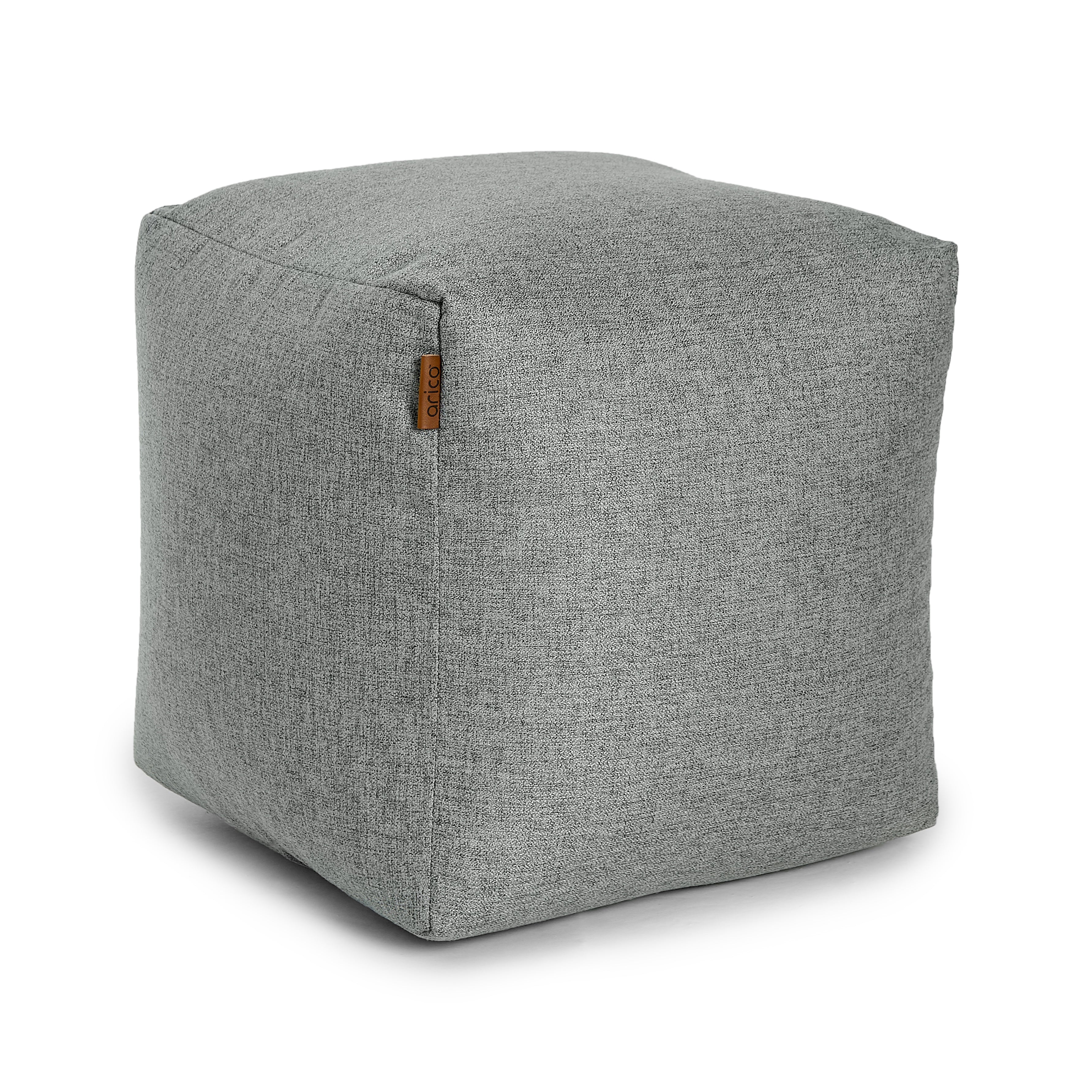 Square Ottoman and Footrest - Sepia