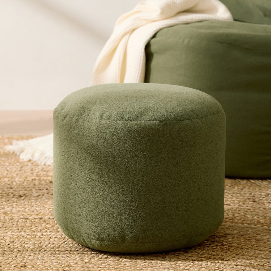 Round Ottoman and Footrest - Paloma