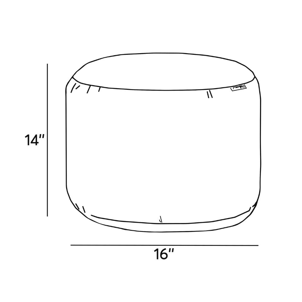 Round Ottoman Footrest - Orizon