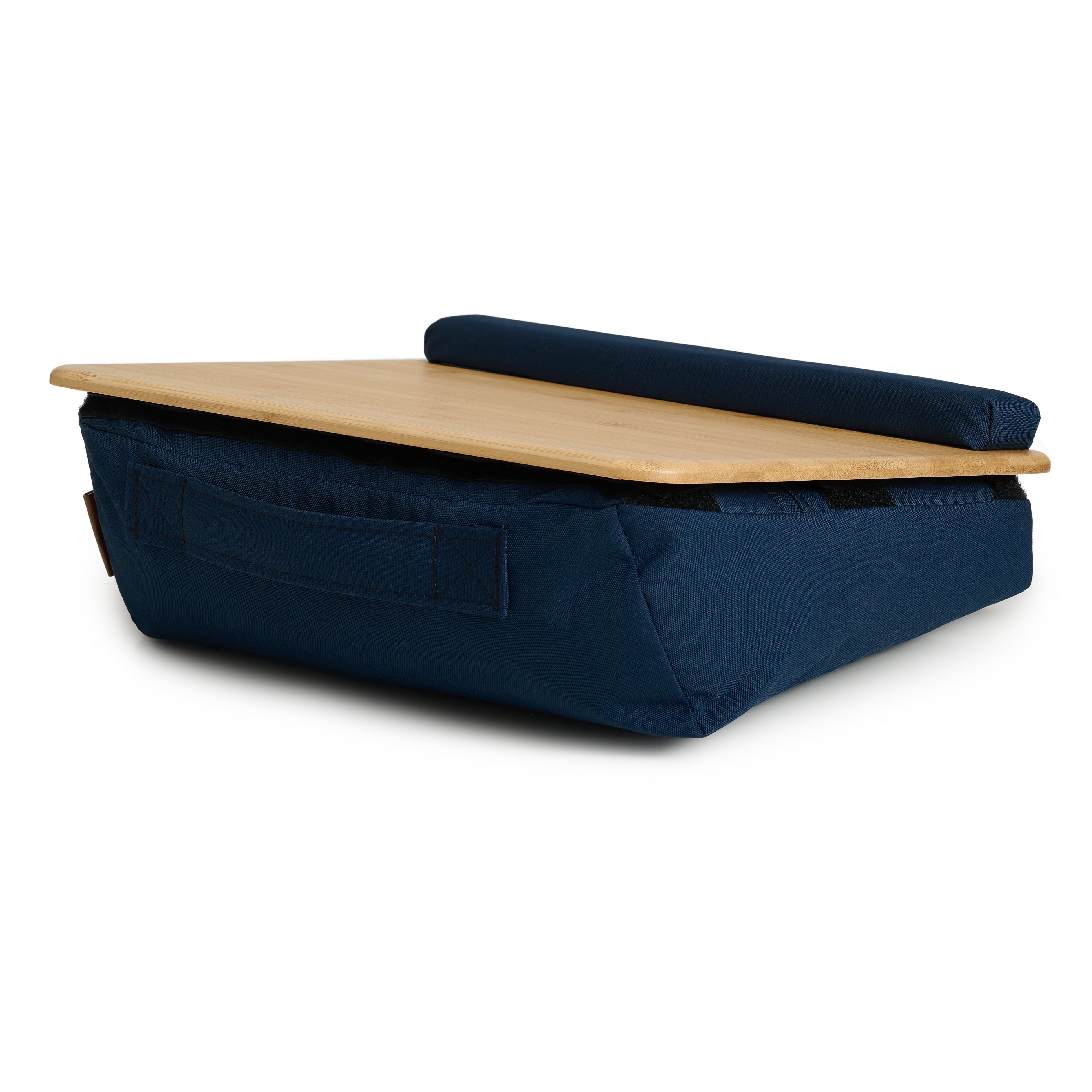 Tablette ergonomique coussinée en bambou ARICO avec poignée de transport intégrée