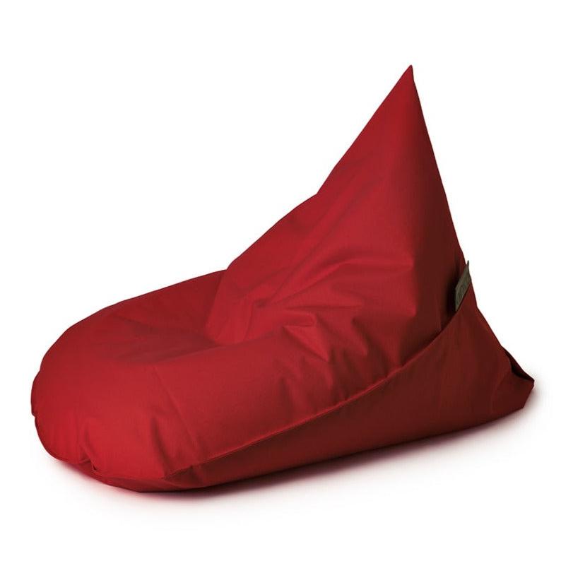 Bean Bag ARICO format junior couleur Chili, vue de côté.