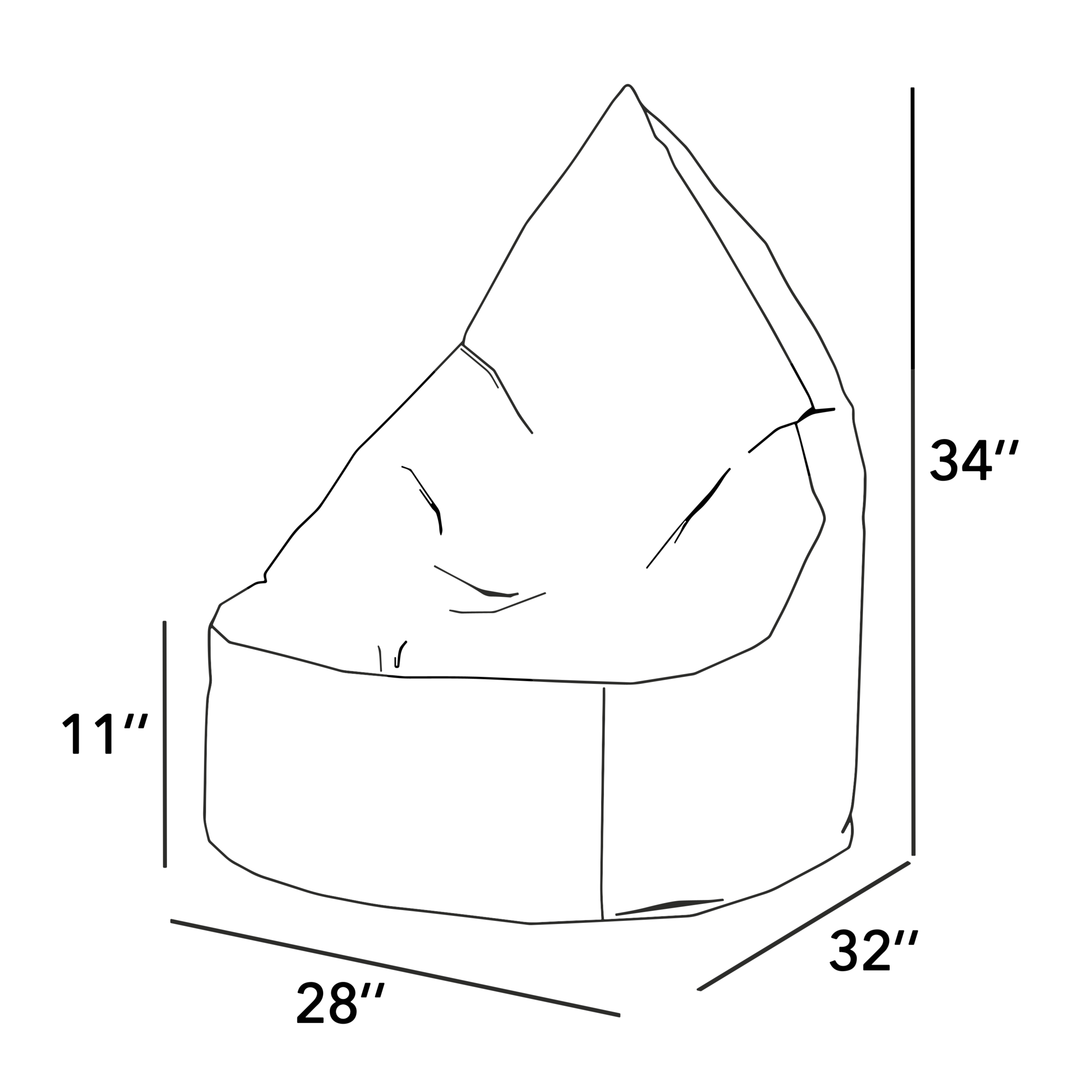 Mesures, bean bag Ergo Junior ARICO