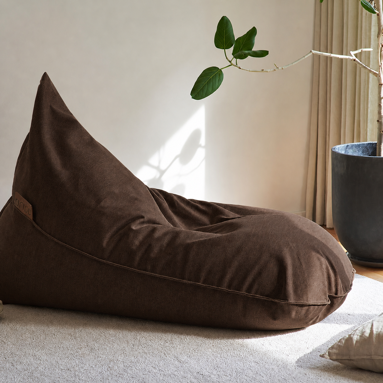 Bean Bag Lounge Adulte - Sepia
