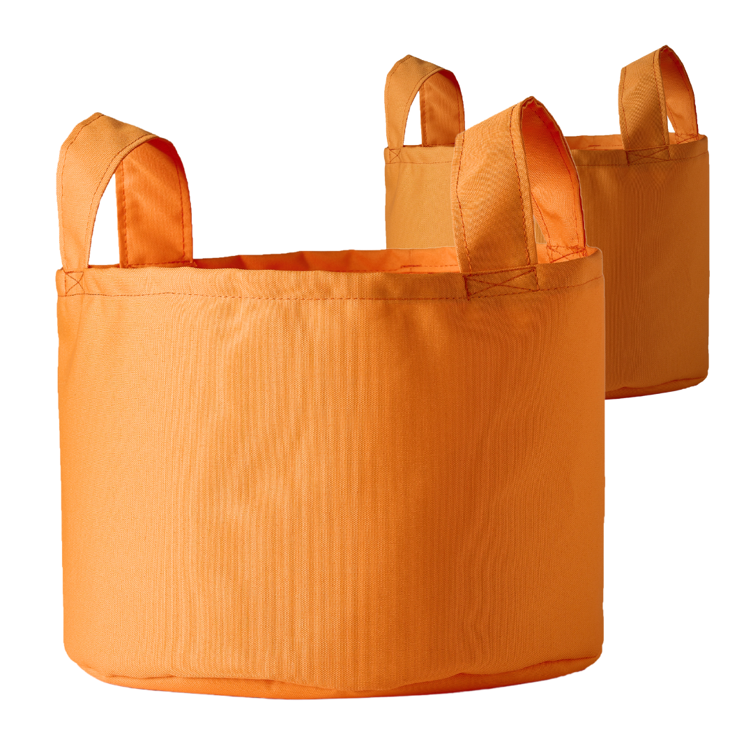 Duo of storage baskets