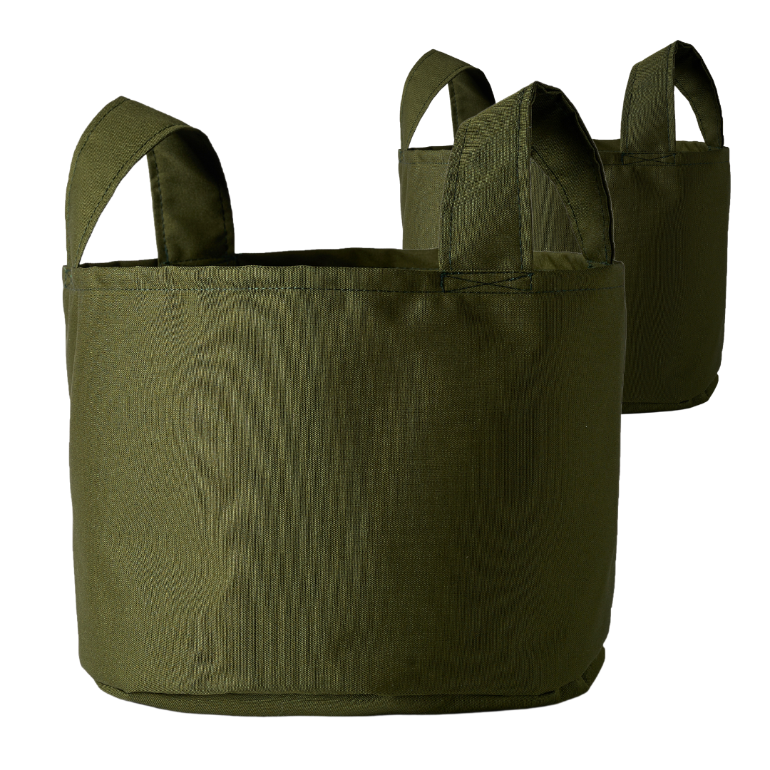 Duo of storage baskets