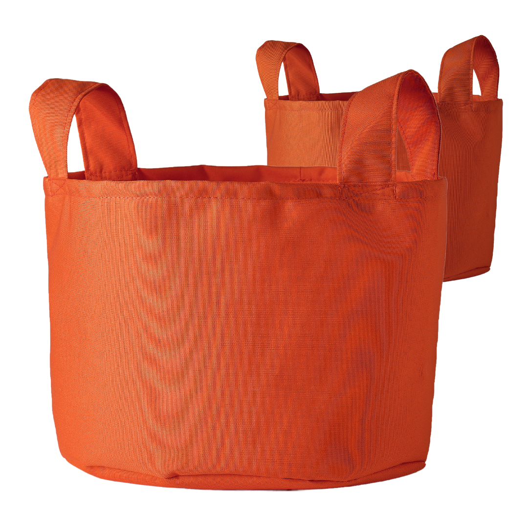 Duo of storage baskets