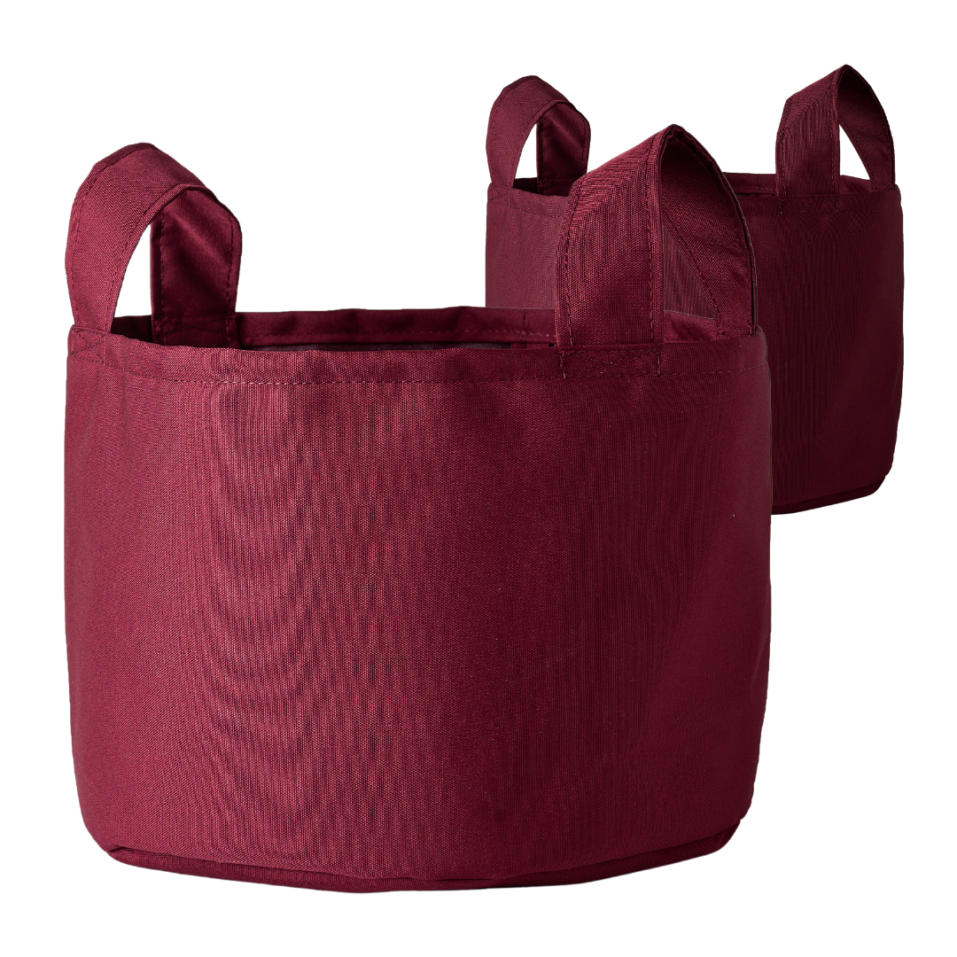 Duo of storage baskets