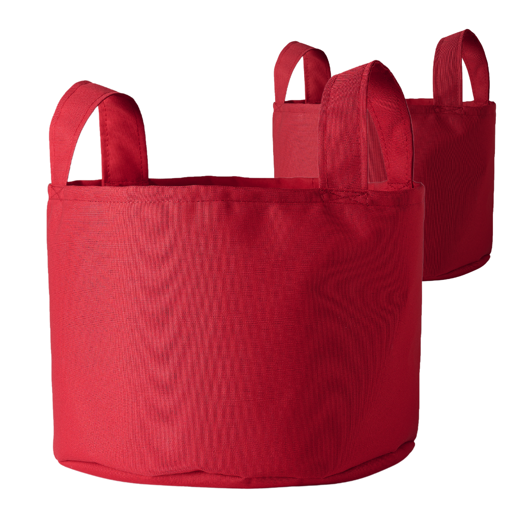 Duo of storage baskets