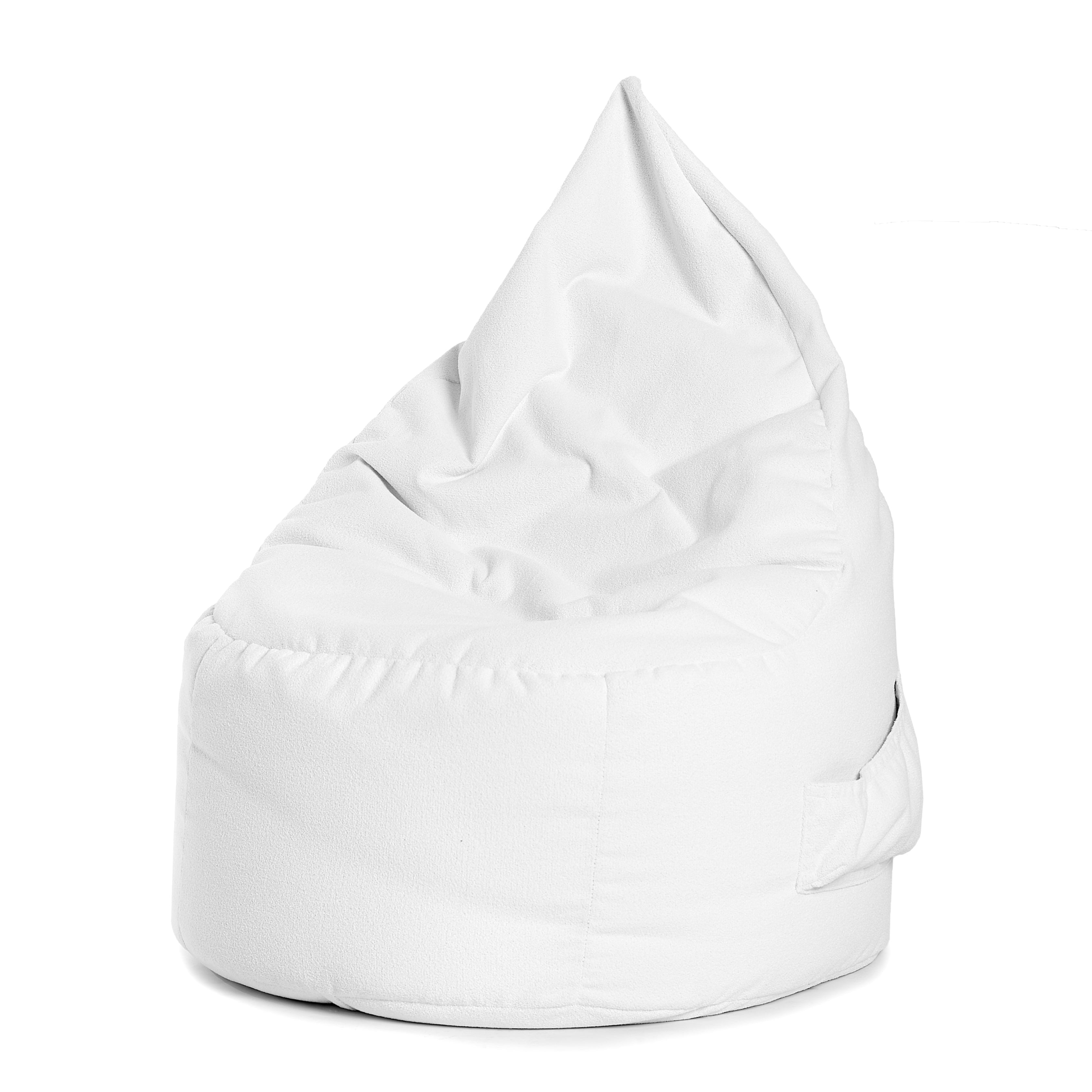 Bean bag Ergo Adulte, ARICO, collection Paloma avec un tissu doux, fait au Canada / couleur Blanc Nuage