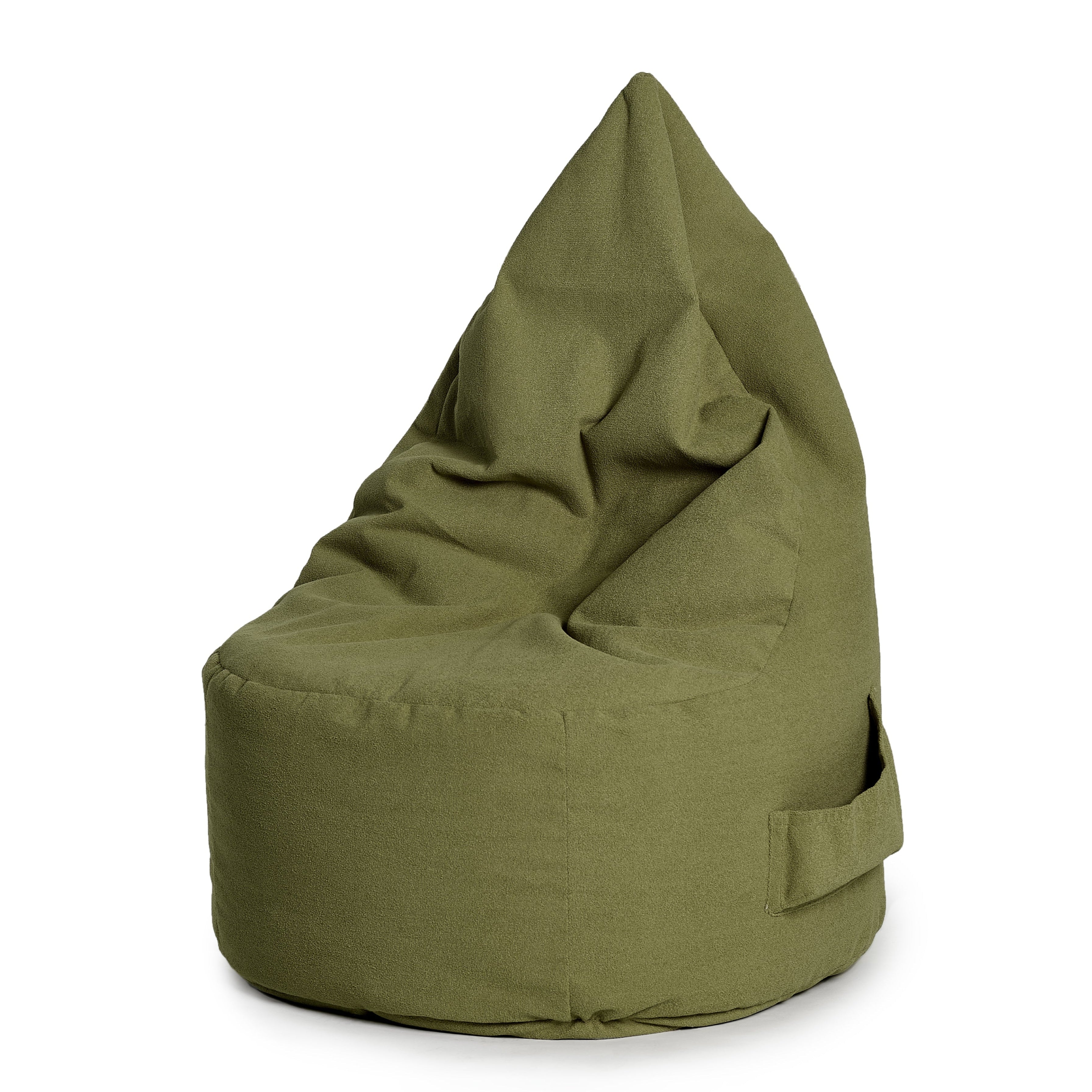 Bean bag Ergo Adulte, ARICO, collection Paloma avec un tissu doux, fait au Canada / couleur Vert Sauge