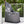 Load image into Gallery viewer, Bean bag ARICO format Cadet de couleur charbon sur une terrasse.

