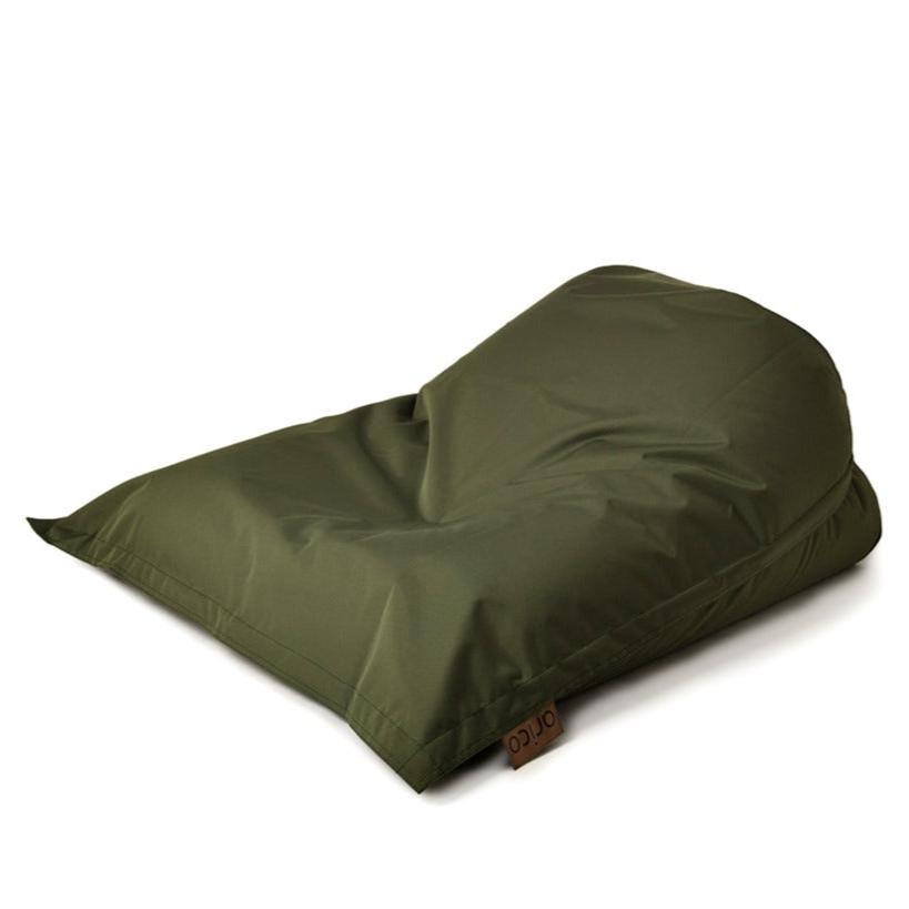 Bean bag ARICO adulte olive position couché