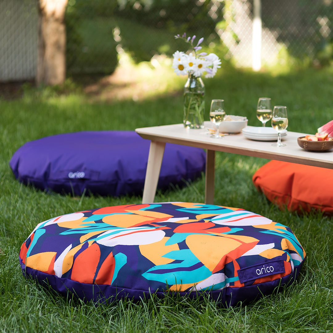 Pouf Intérieur XL - Housse Sherpa (Effet Mouton) Garnissage En Flocon De Mousse 150x100cm