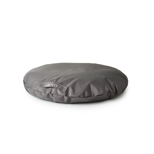 Coussin pour chien rond format standard de ARICO. Couleur charbon.