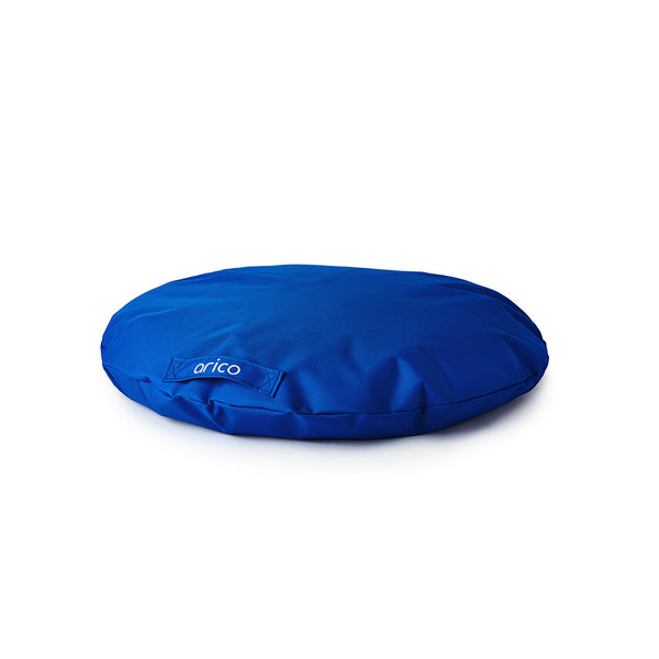 Coussin pour chien rond format standard de ARICO. Couleur indigo .