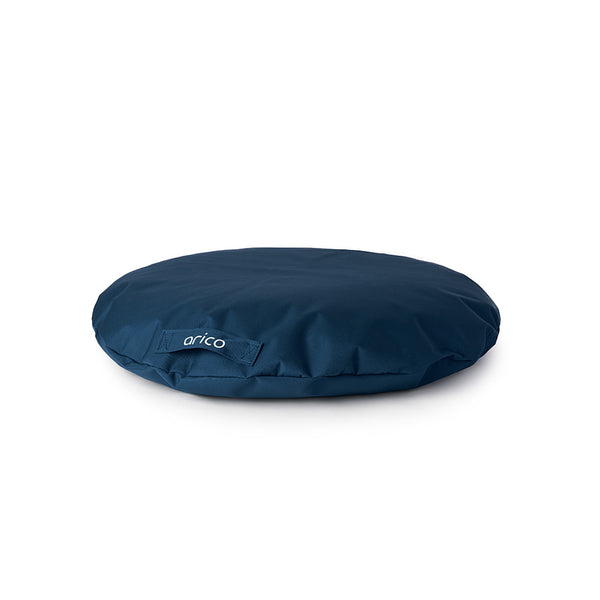 Coussin pour chien rond format standard de ARICO. Couleur marin .