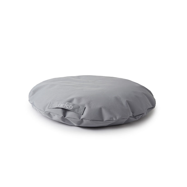 Coussin pour chien rond format standard de ARICO. Couleur pierre.