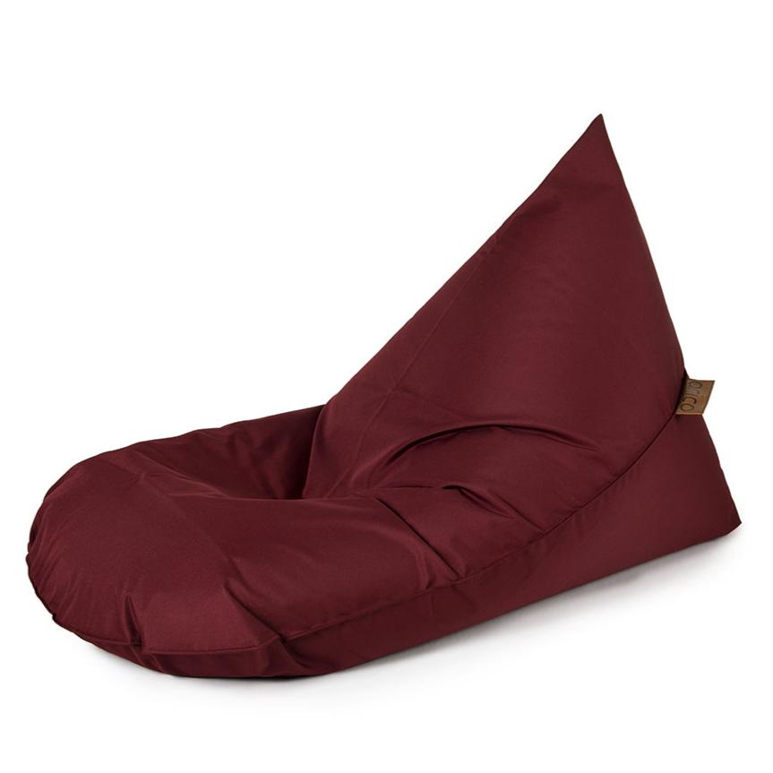 bean bag lounge adulte ARICO de couleur Bordeaux.